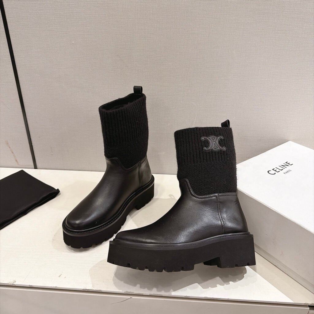 Celine Unisex Combat Boots detail 3