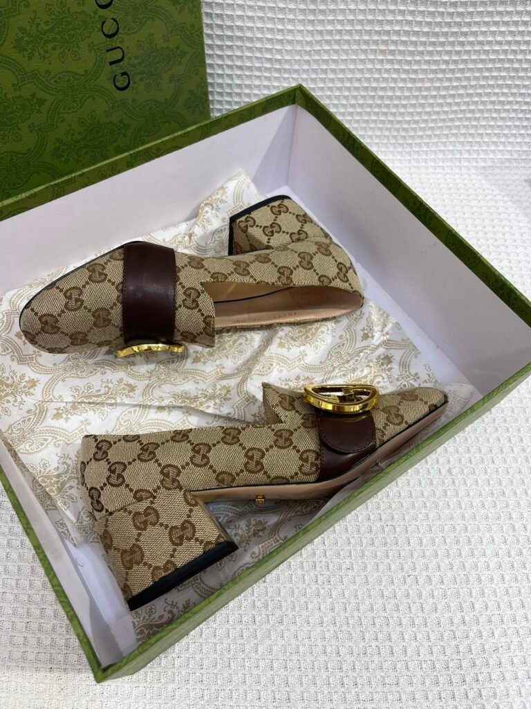 Gucci Unisex Leather-Sole Shoes detail 3