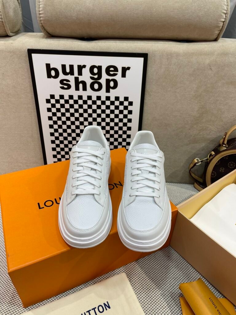 Louis Vuitton Men's White Low-Top Sneakers detail image 3