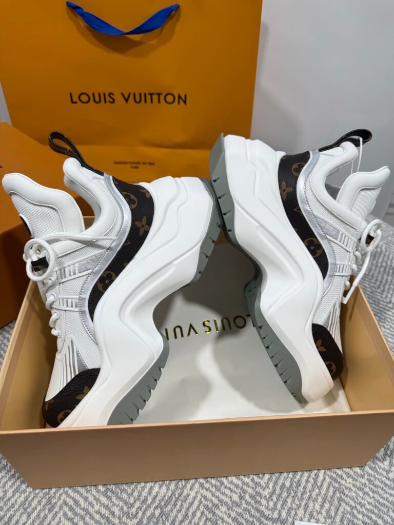 Louis Vuitton Women's Sculpted-Sole Sneakers detail 3