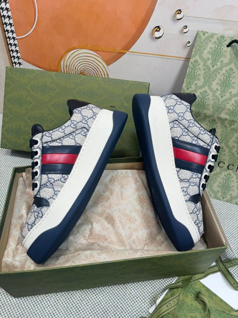 Gucci Unisex Distressed Sneakers detail 3