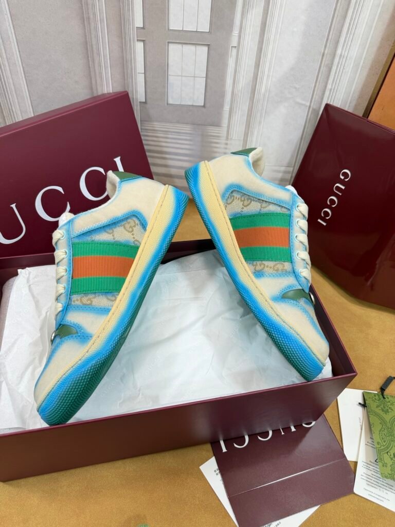 Gucci Men's Distressed Sneakers detail image 3
