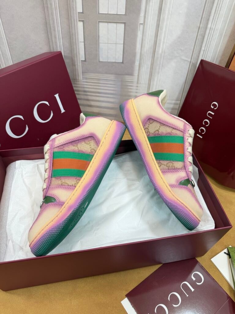 Gucci Women's Distressed Sneakers detail 3