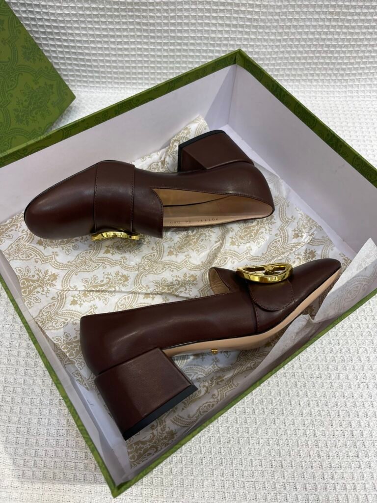 Gucci Unisex Leather-Sole Shoes detail 3