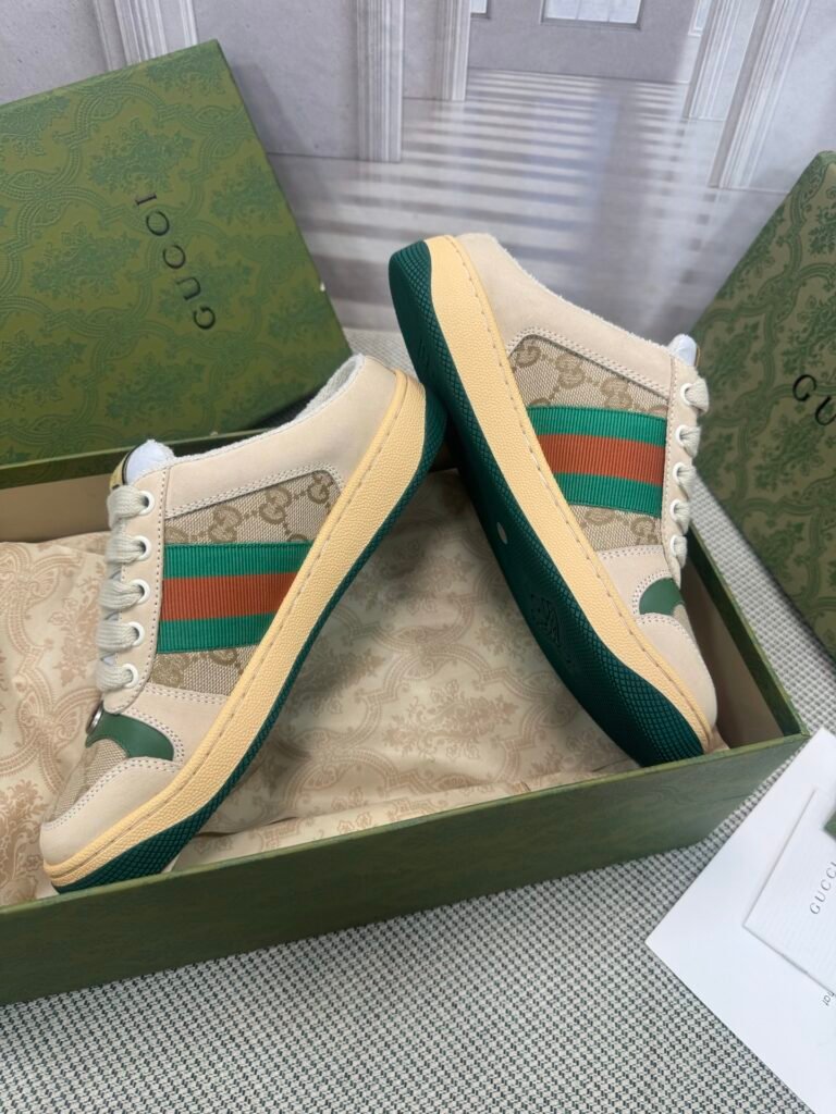 Gucci Unisex Distressed Sneakers detail 3