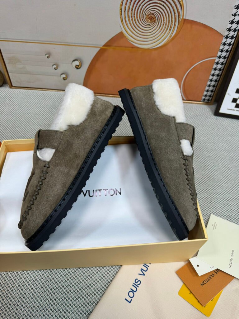 Louis Vuitton Women's Shearling Shoes detail 3