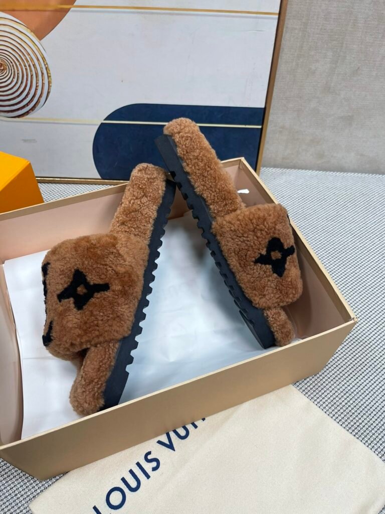 Louis Vuitton Unisex Shearling Shoes detail 3