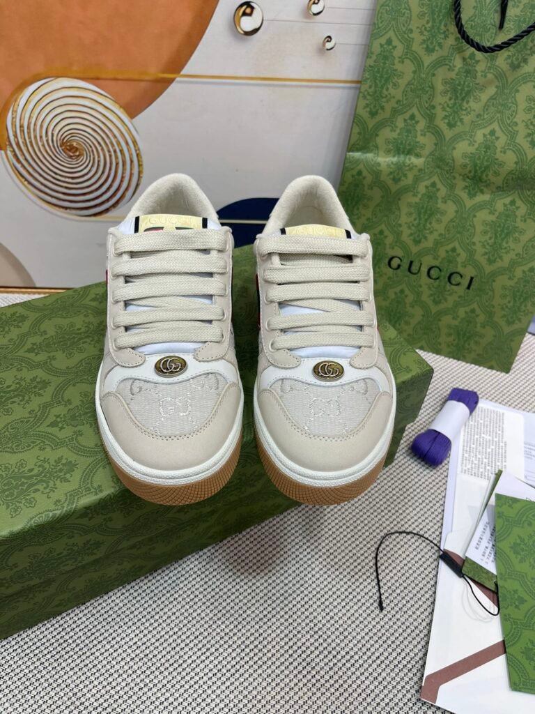 Gucci Unisex Distressed Sneakers detail 4