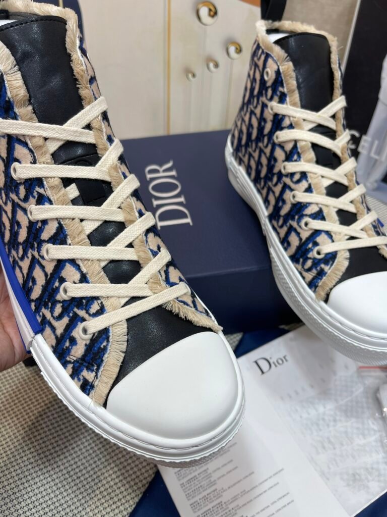 Dior Unisex High-Top Sneakers detail 4