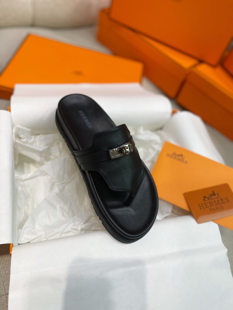 Hermès Unisex Slides detail 4