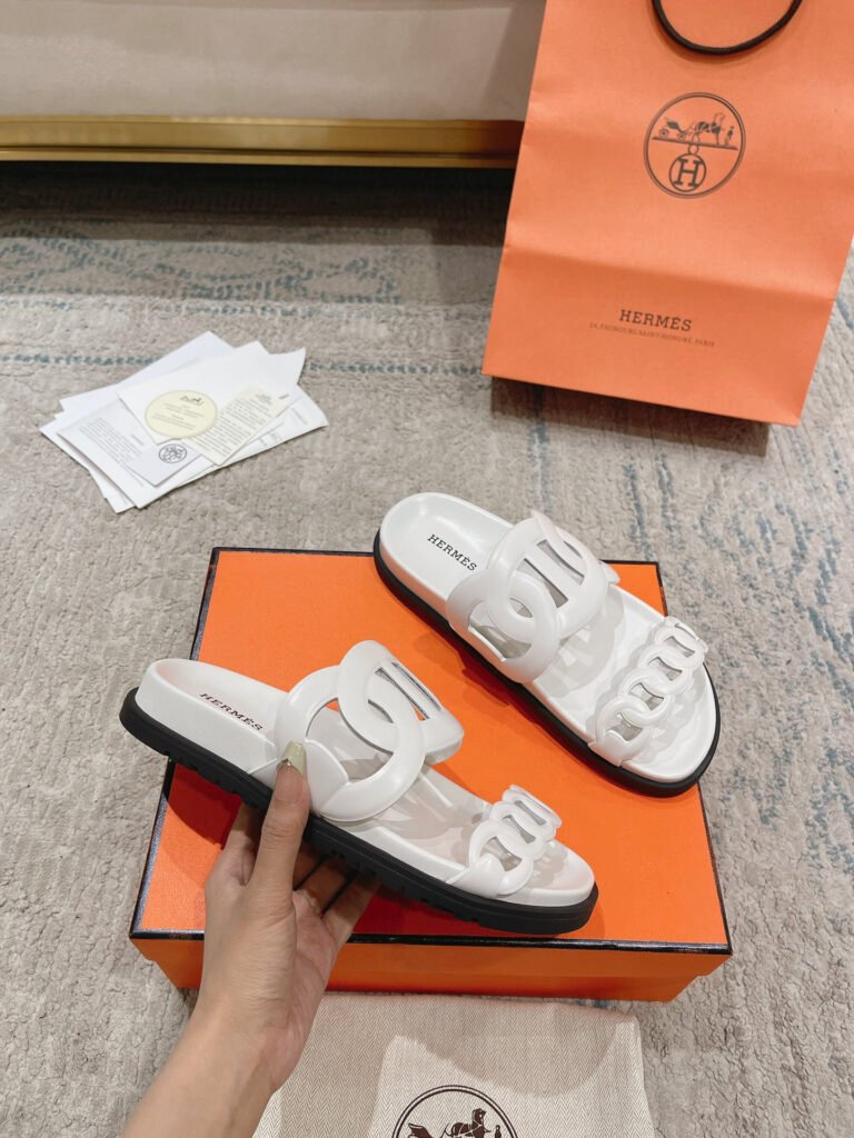 Hermès Unisex Slides detail 4