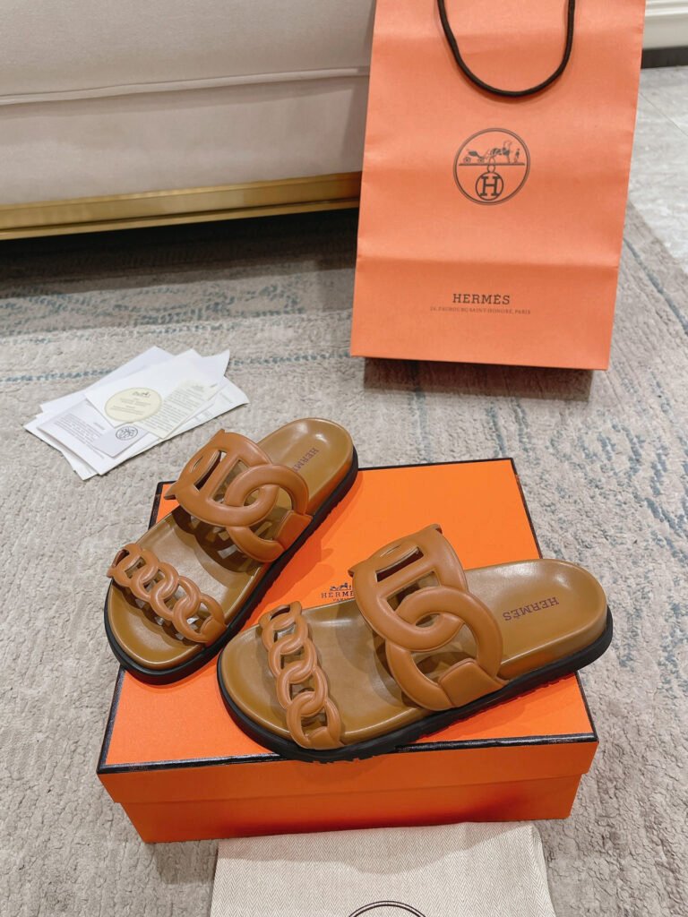 Hermès Unisex Slides detail 4