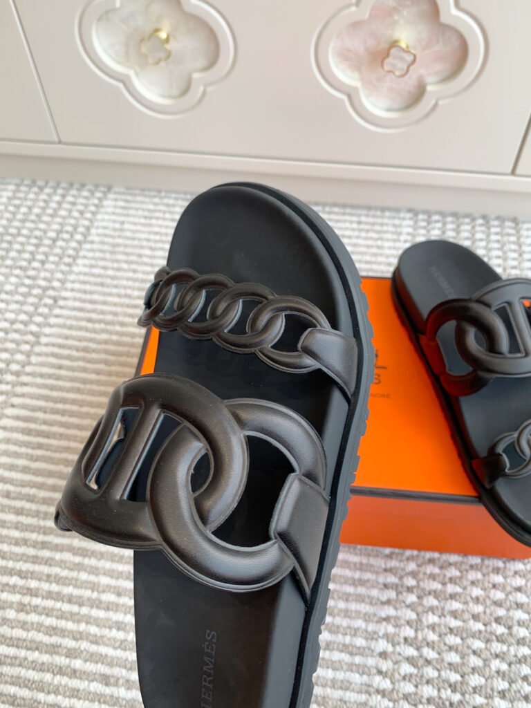 Hermès Unisex Slides detail 4