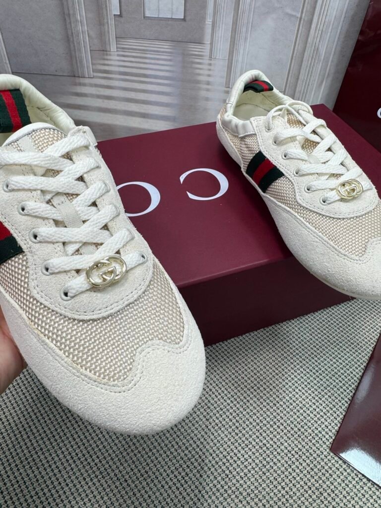 Gucci Unisex Distressed Sneakers detail 4