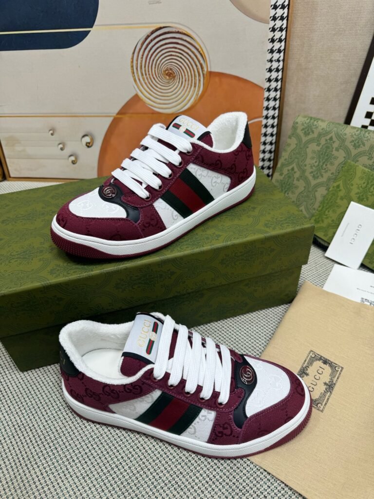 Gucci Women's Distressed Sneakers detail image 4