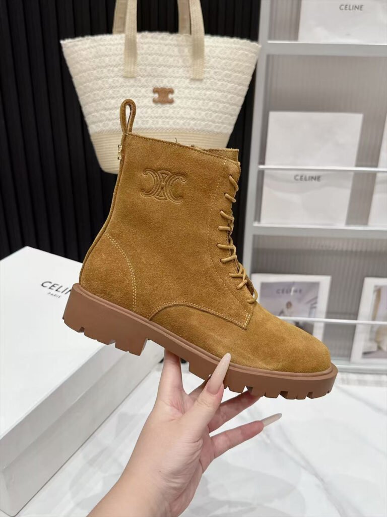 Celine Unisex Combat Boots detail 4