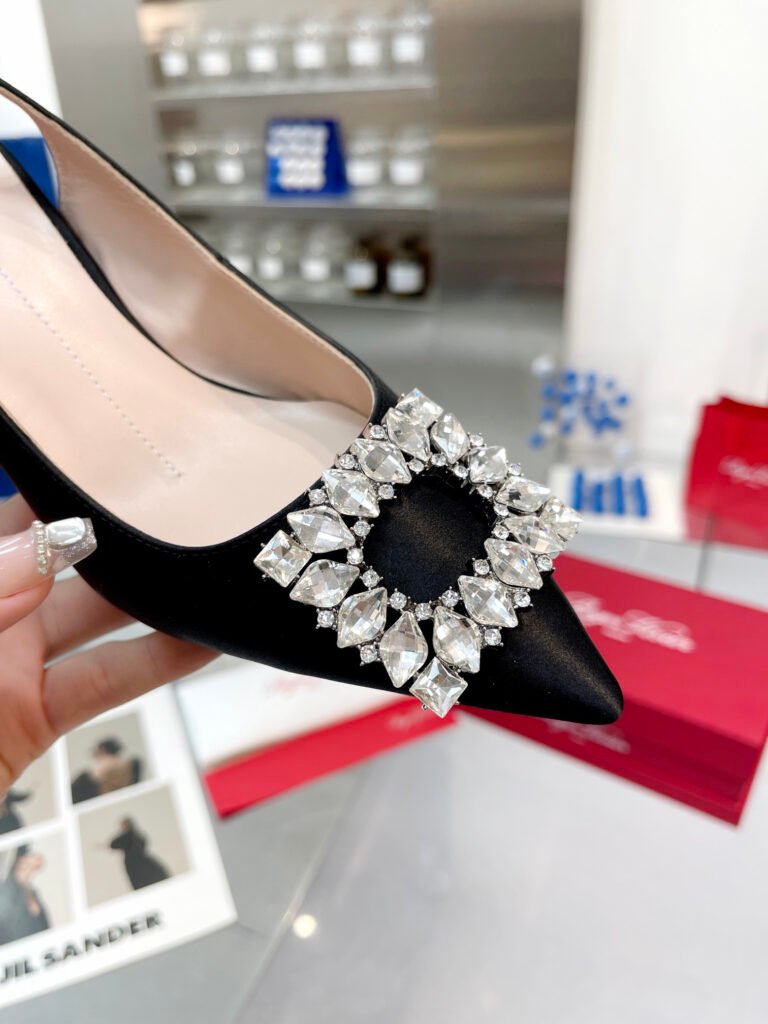 Roger Vivier Women's Crystal-Embellished Sneakers detail image 4