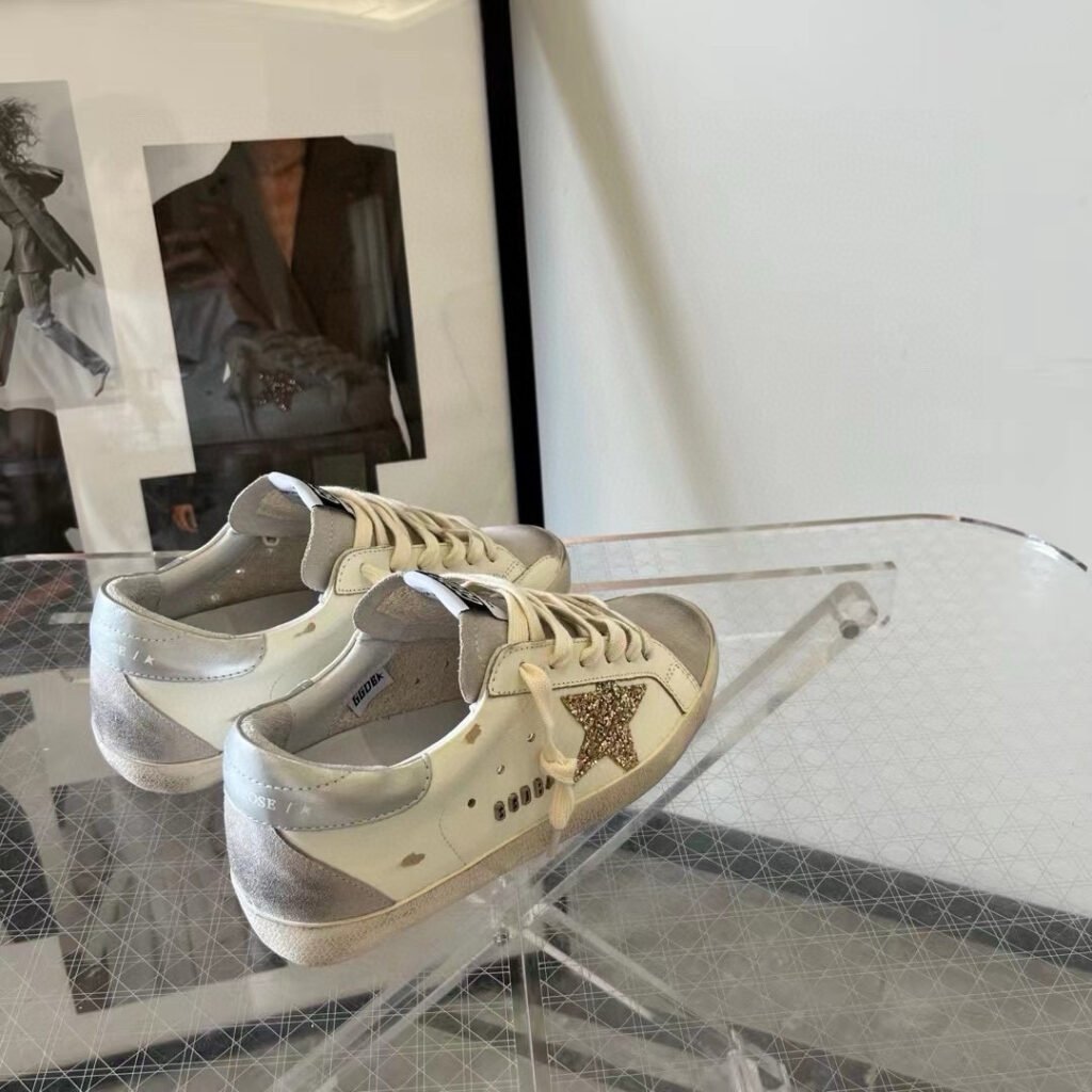 Golden Goose Unisex Distressed Sneakers detail 4