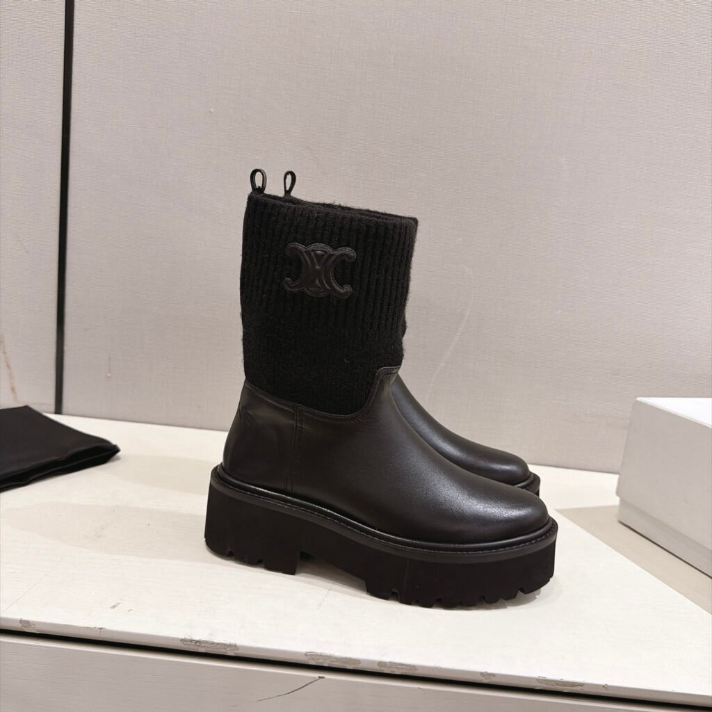 Celine Unisex Combat Boots detail 4