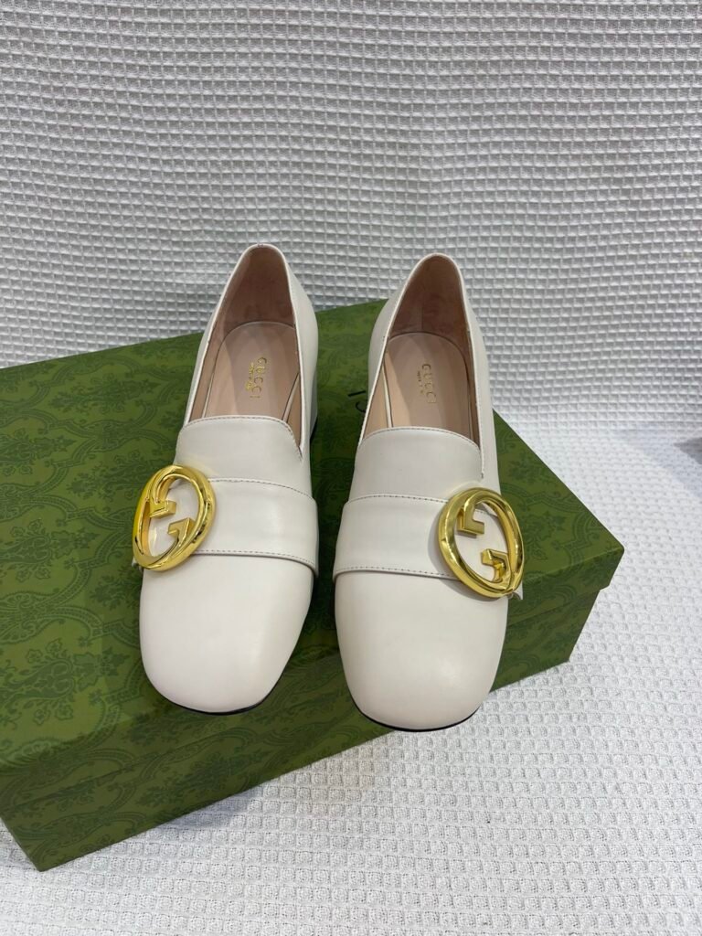Gucci Unisex Leather-Sole Shoes detail 4