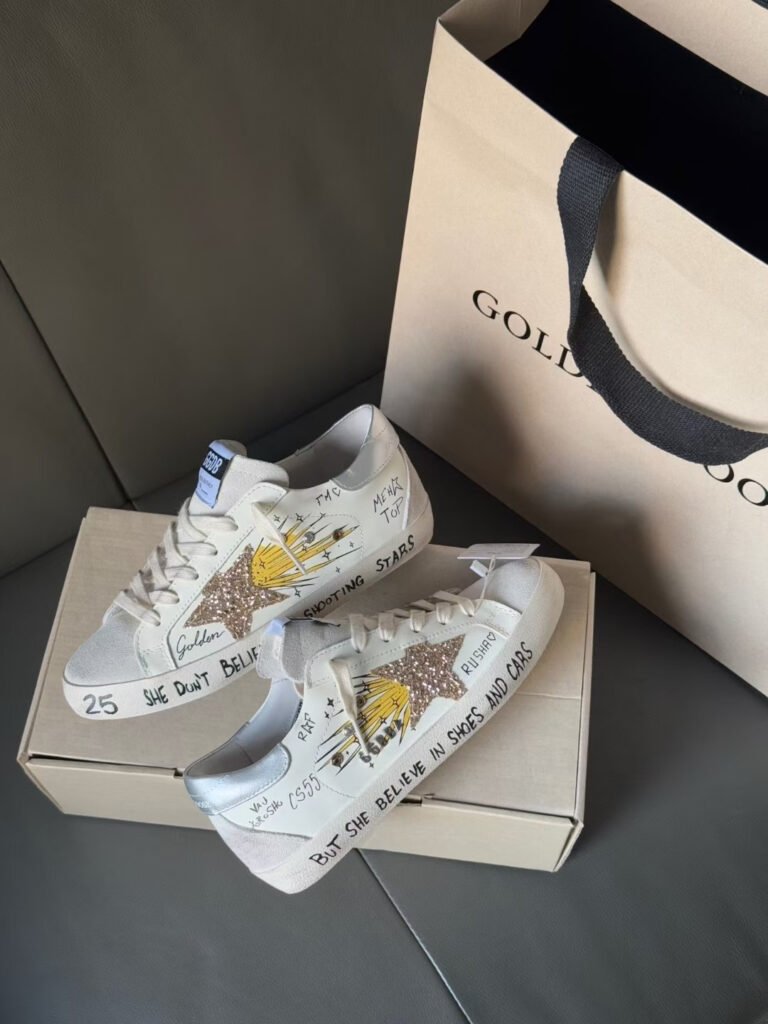 Golden Goose Unisex Distressed Sneakers detail 4