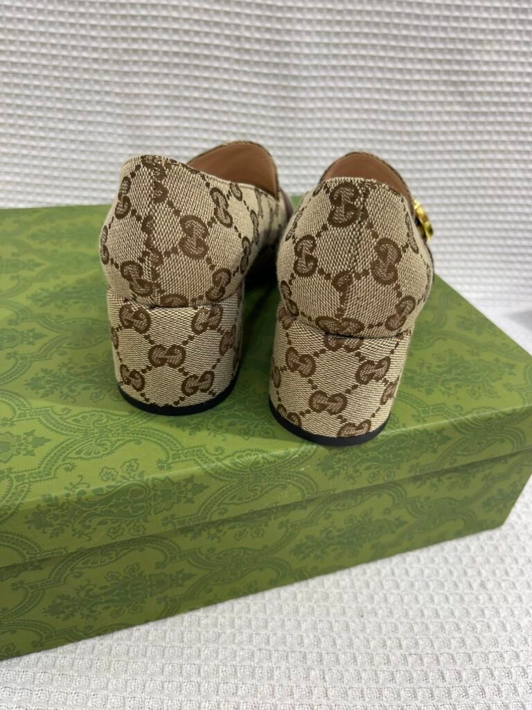 Gucci Unisex Leather-Sole Shoes detail 4