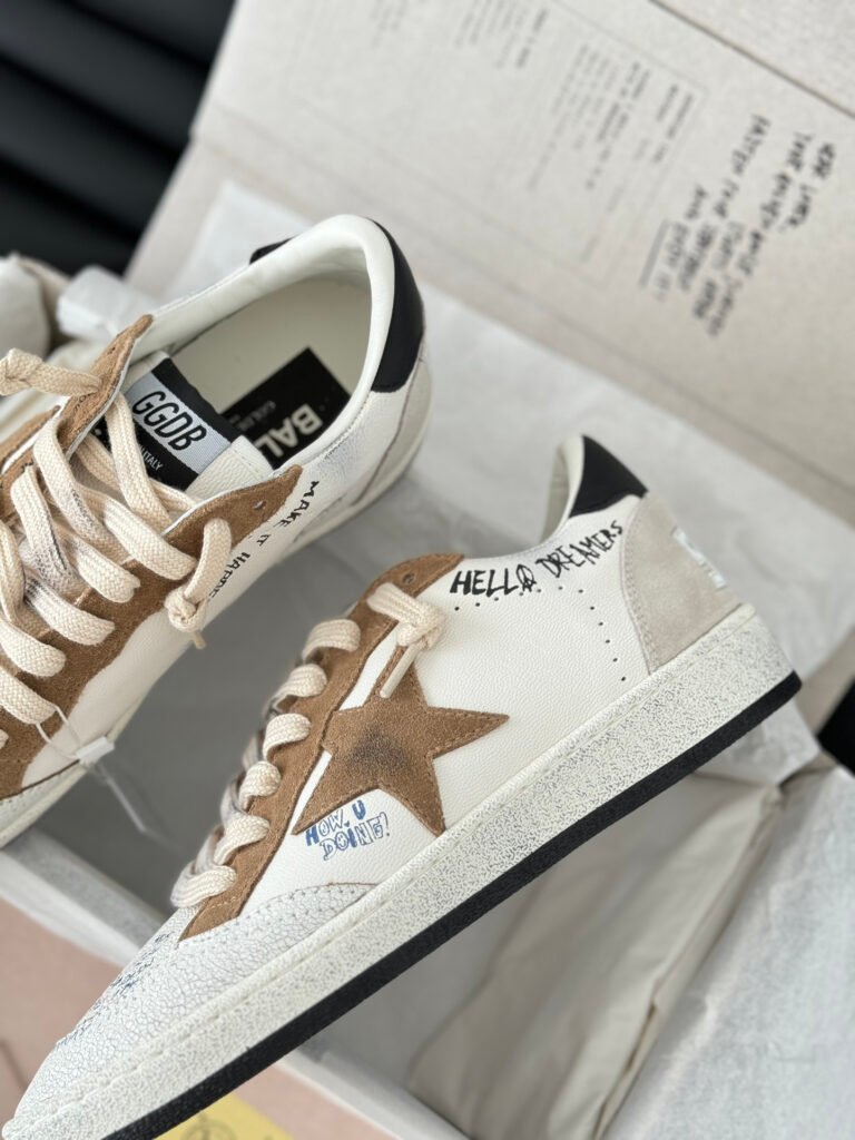 Golden Goose Unisex Distressed Sneakers detail 4