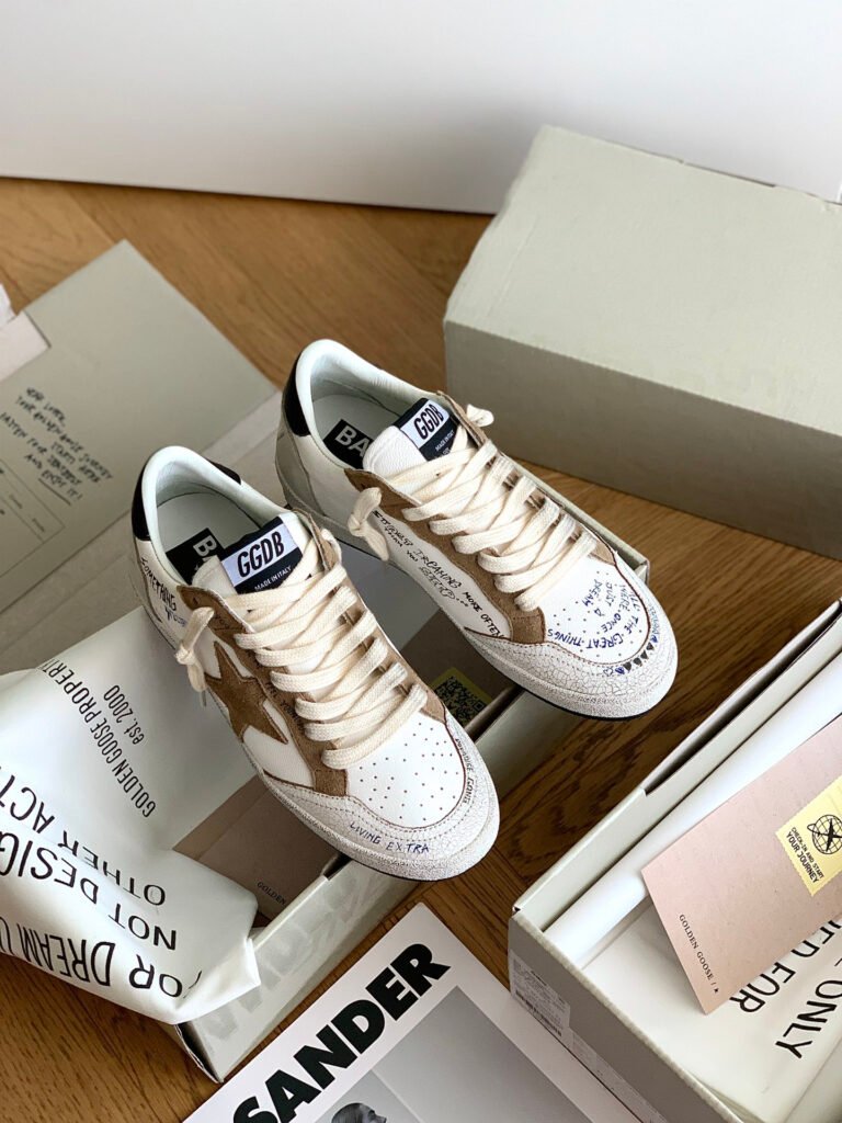 Golden Goose Unisex Distressed Sneakers detail 4