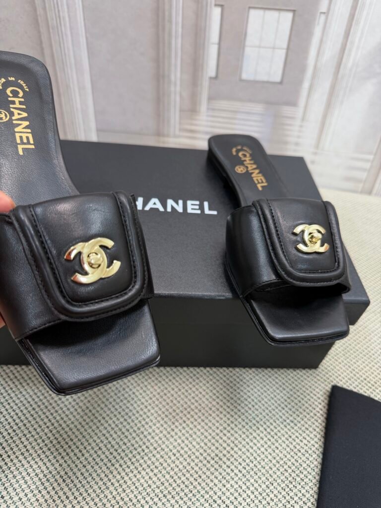 Chanel Unisex Slides detail 4