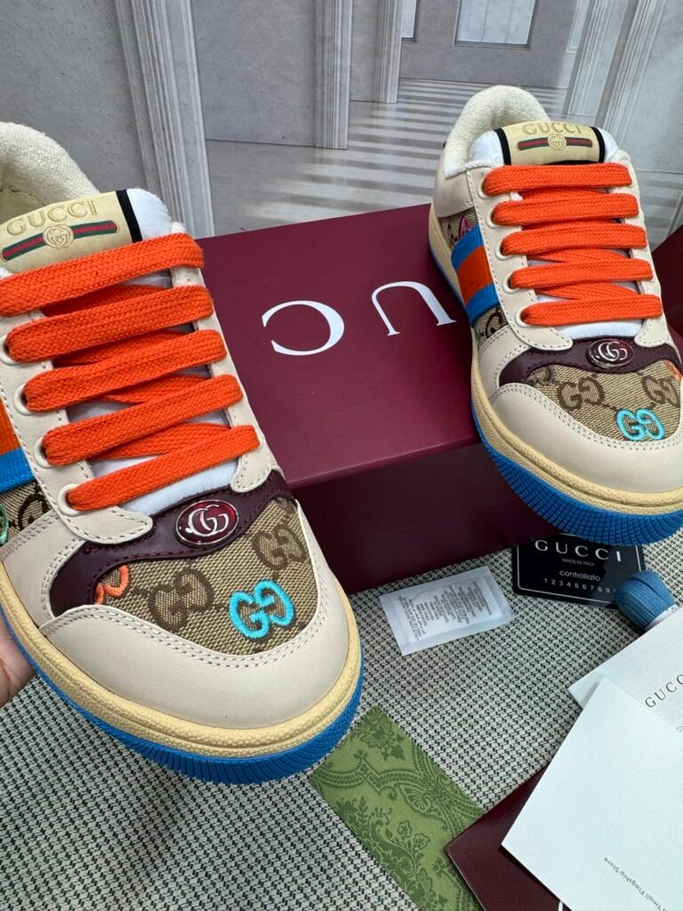 Gucci Women's Distressed Sneakers detail image 4