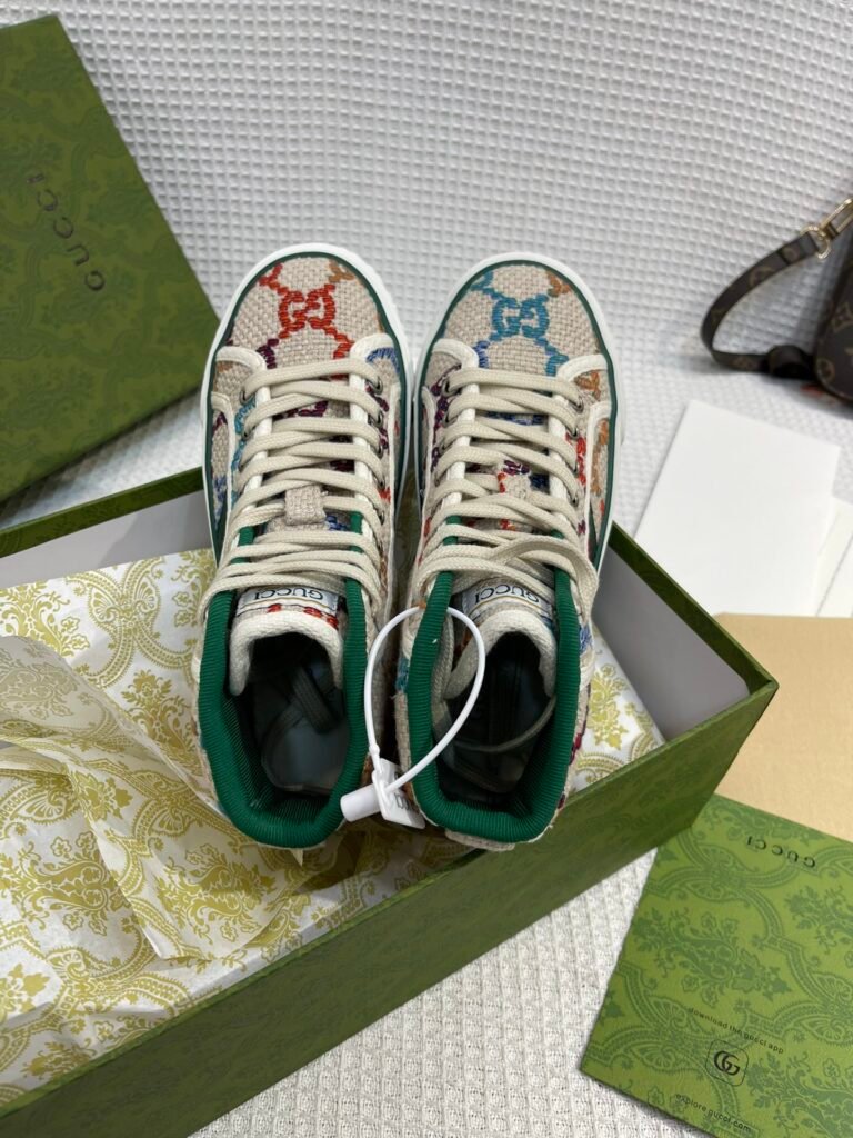 Gucci Unisex High-Top Sneakers detail 4
