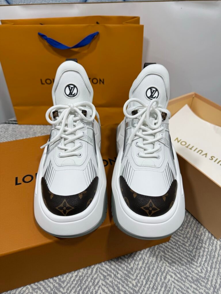 Louis Vuitton Women's Sculpted-Sole Sneakers detail 4