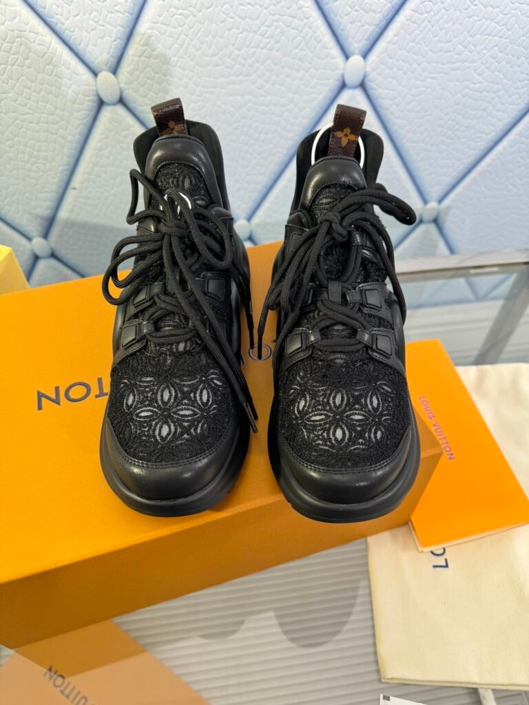 Louis Vuitton Women's Sculpted-Sole Sneakers detail 4