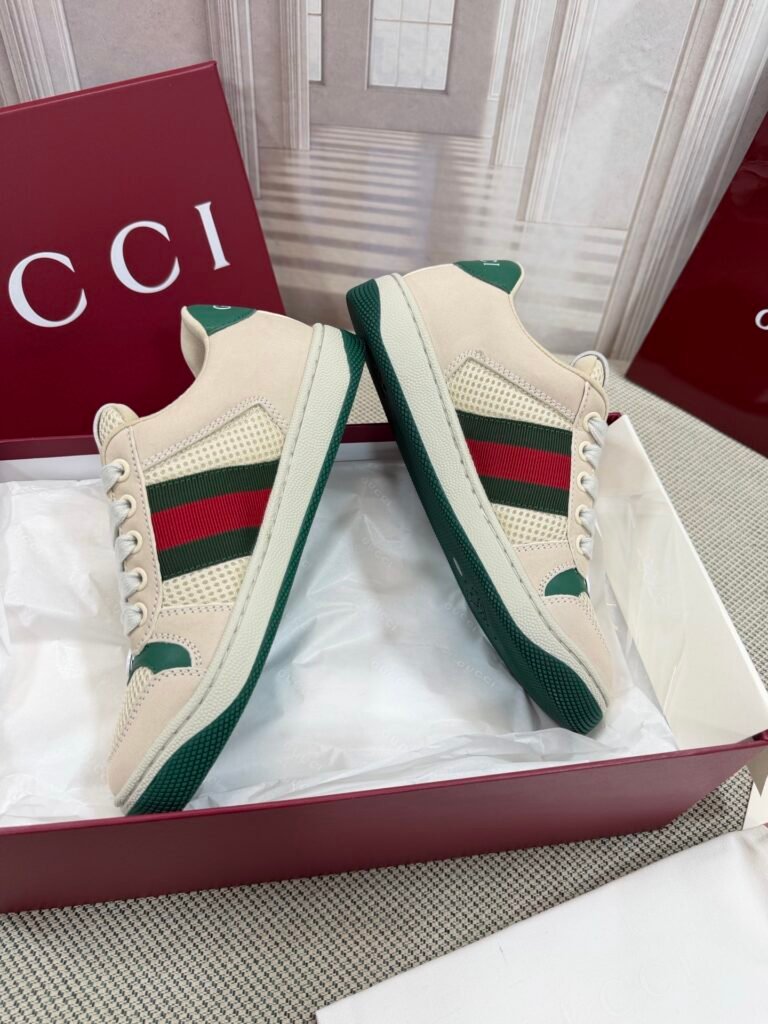 Gucci Unisex Distressed Sneakers detail 4