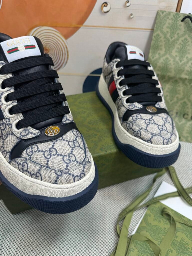 Gucci Unisex Distressed Sneakers detail 4