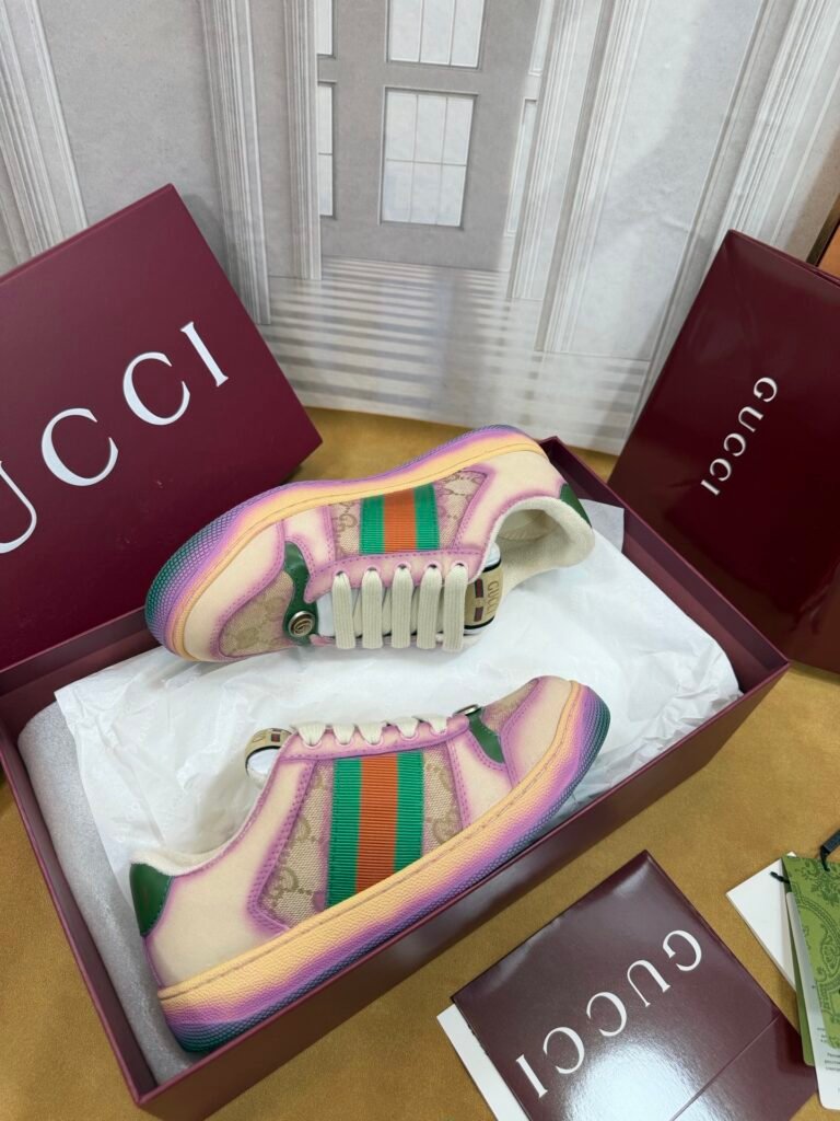 Gucci Women's Distressed Sneakers detail 4