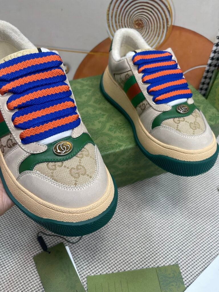 Gucci Unisex Distressed Sneakers detail image 4