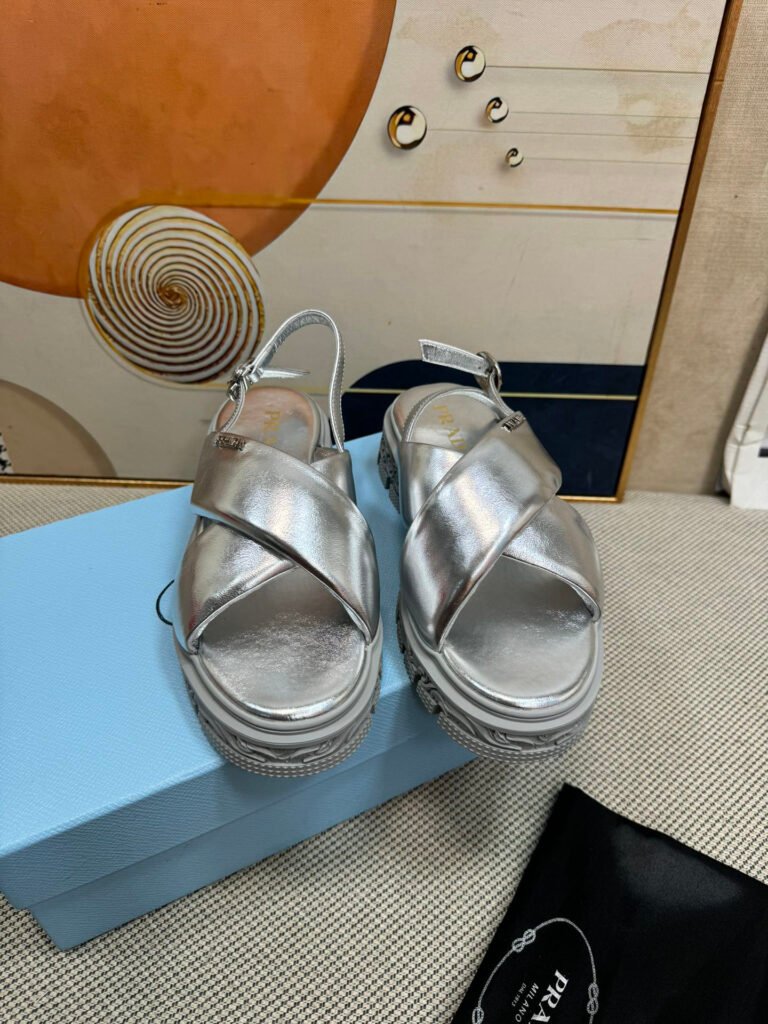 Prada Unisex Platform Sneakers detail 4