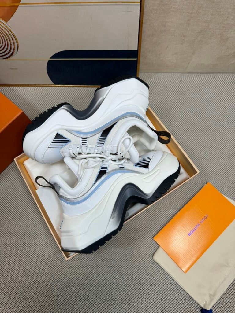 Louis Vuitton Women's Sculpted-Sole Sneakers detail 4