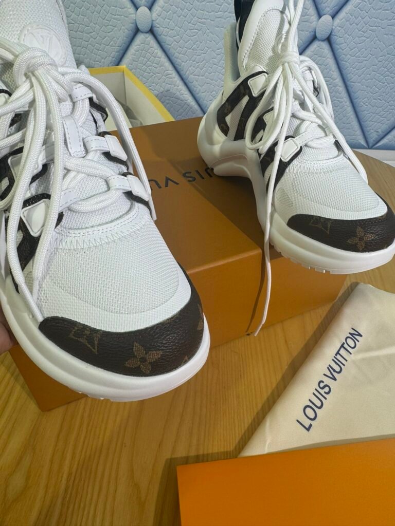 Louis Vuitton Women's Sculpted-Sole Sneakers detail 4