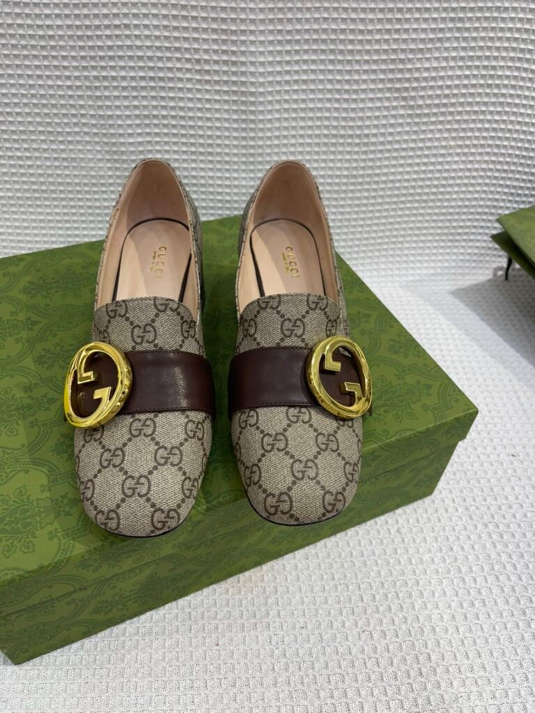 Gucci Unisex Leather-Sole Shoes detail 4