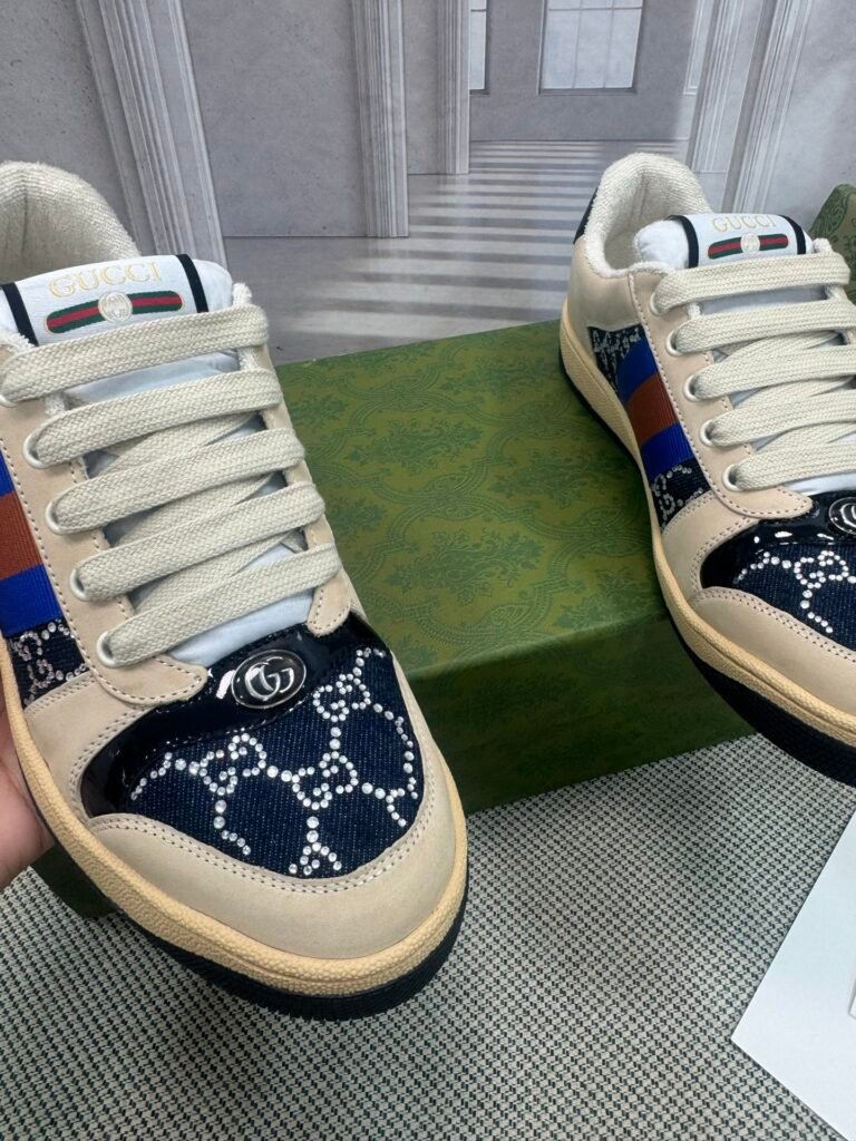 Gucci Women's Distressed Sneakers detail image 4