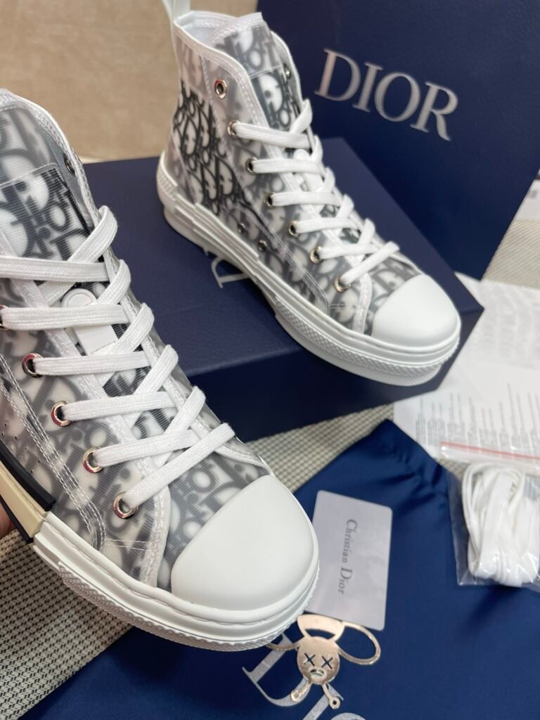 Dior Unisex High-Top Sneakers detail 4