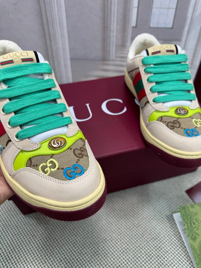 Gucci Women's Distressed Sneakers detail 4