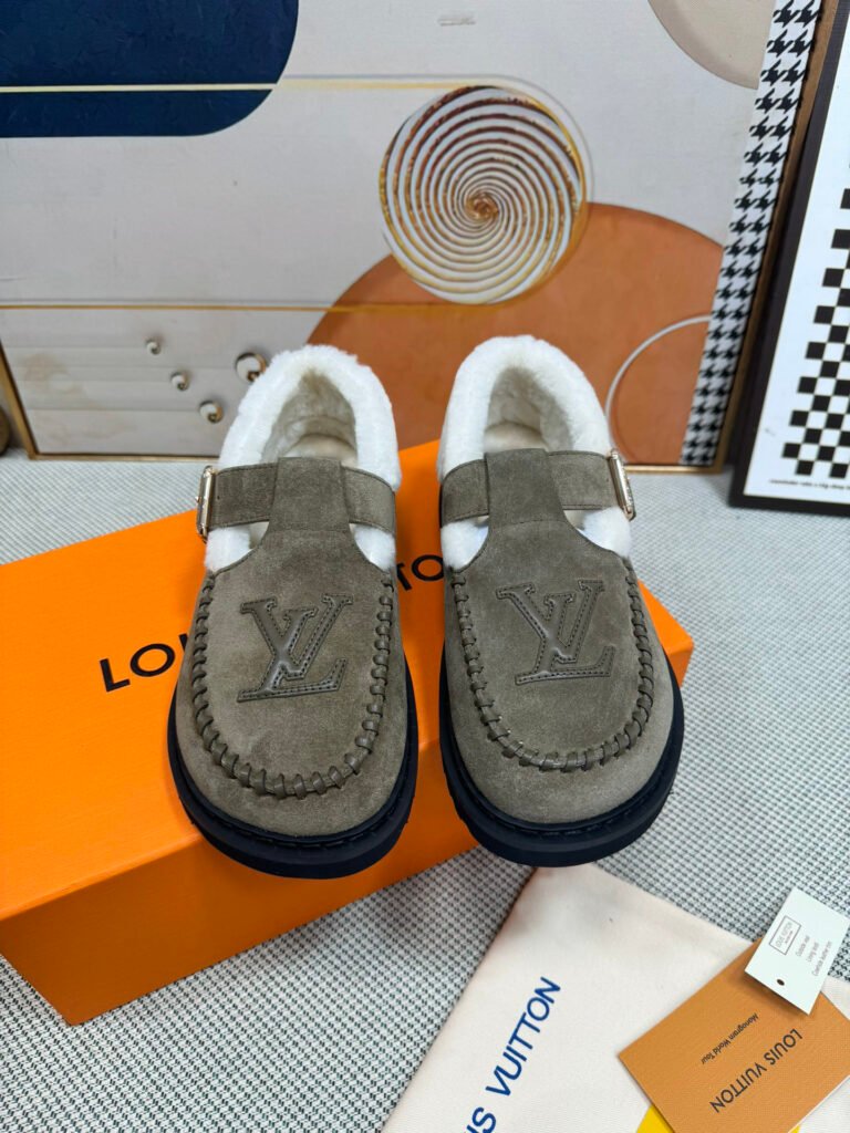 Louis Vuitton Women's Shearling Shoes detail 4
