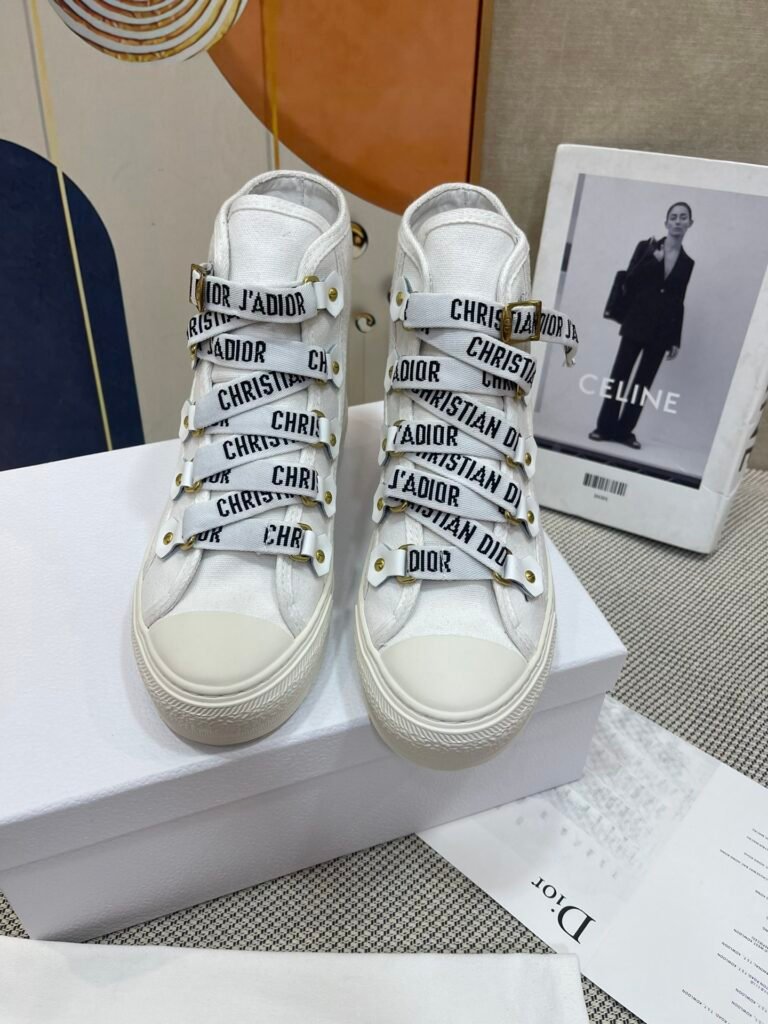 Dior Unisex High-Top Sneakers detail 5