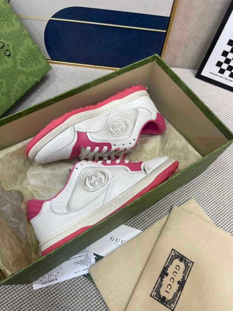 Gucci Unisex Distressed Sneakers detail image 5