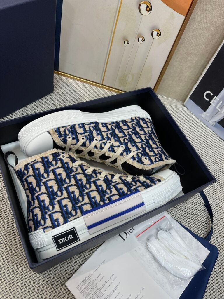 Dior Unisex High-Top Sneakers detail 5