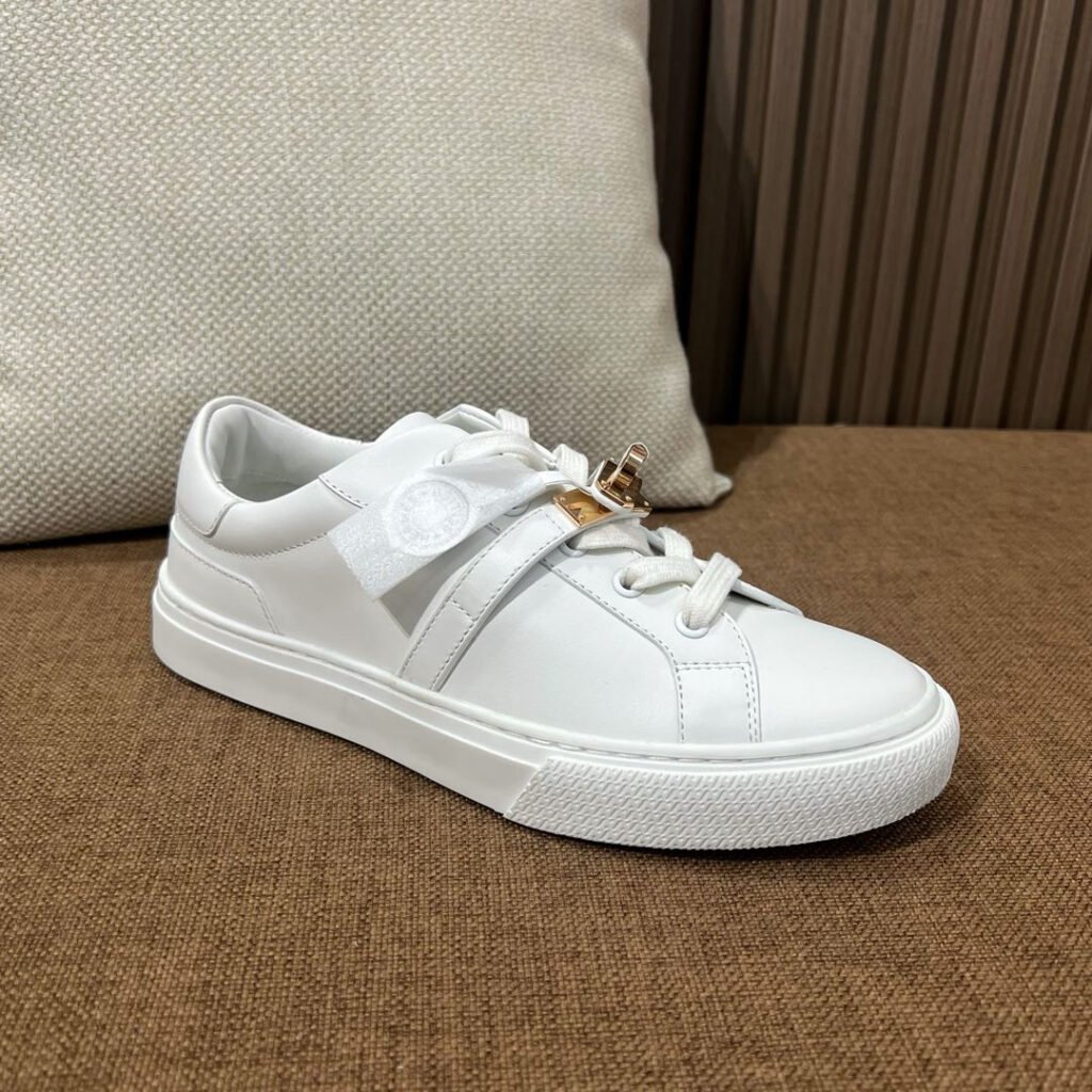 Hermès Unisex White Low-Top Sneakers detail 5