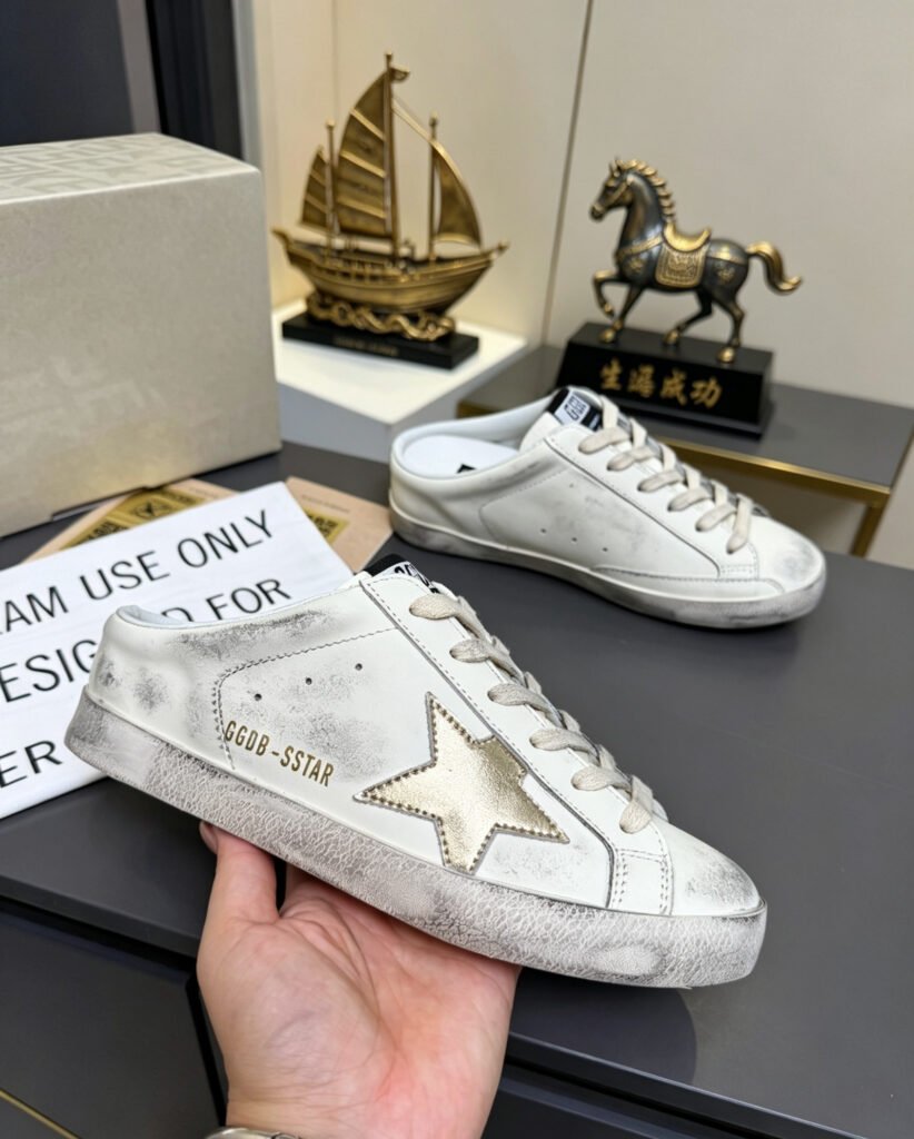 Golden Goose Unisex Distressed Sneakers detail image 5